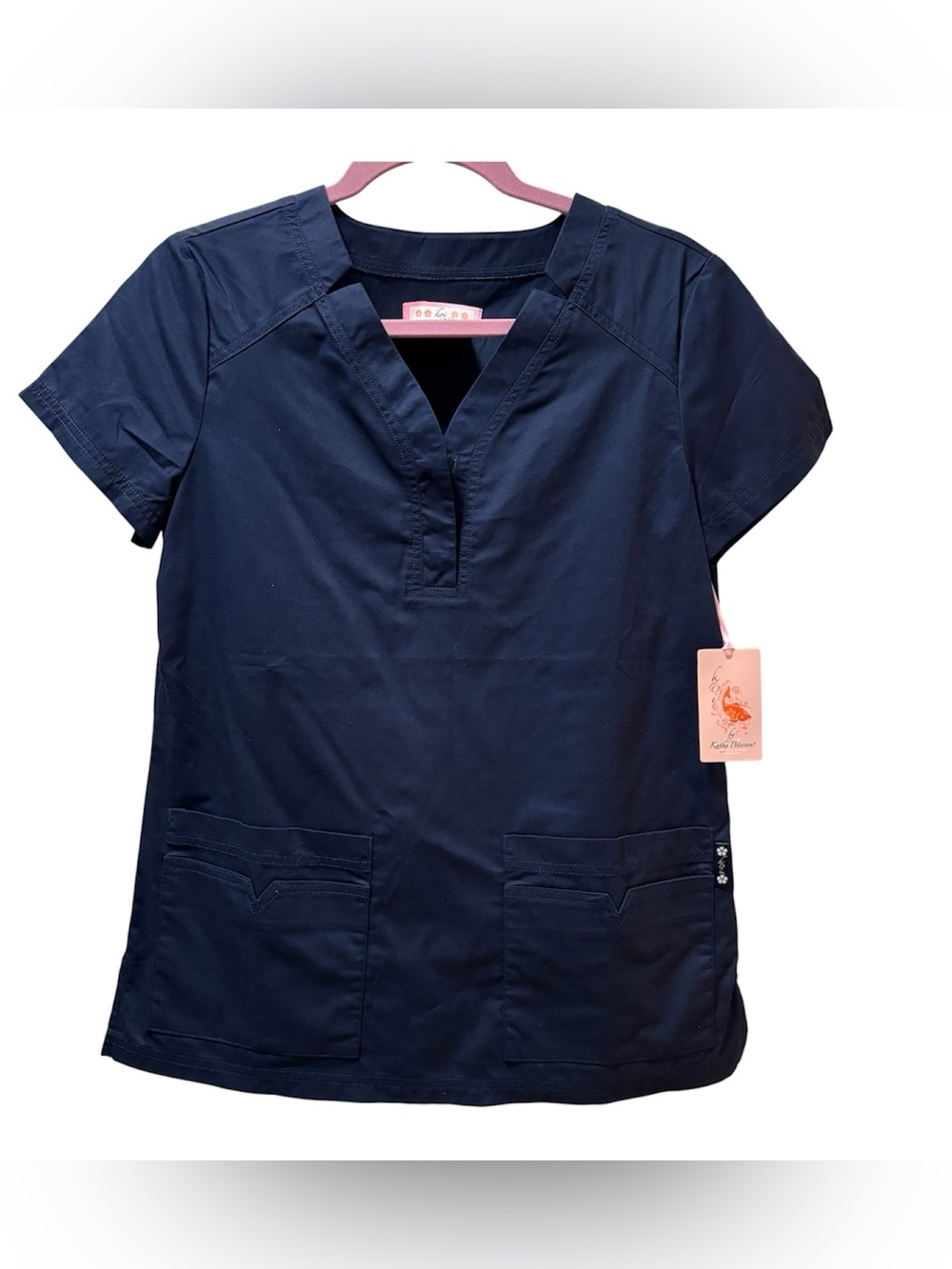 koi Navy V-Neck Medical Scrub Tunic